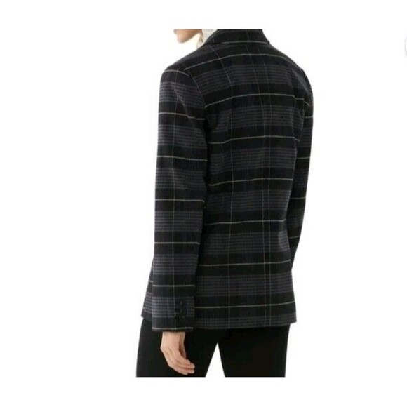 Free Assembly Blazer For Women Size Small Relaxed Fit Plaid Longsleeve - Picture 6 of 14